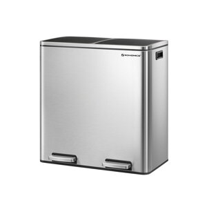 Kanta za odvajanje otpada SORT, 2x30 l + vreće za otpad, srebrna/crna