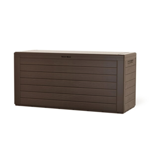 Kutija za pohranu WOODEBOX, 280 l, 120x46x57 cm, tamnosmeđa