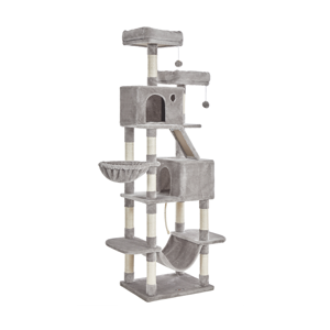 Mačji drvo PANTHER, 60x50x206cm, siva