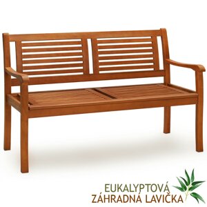 Vrtna klupa MANUELA, 120x60x90 cm, prirodna smeđa