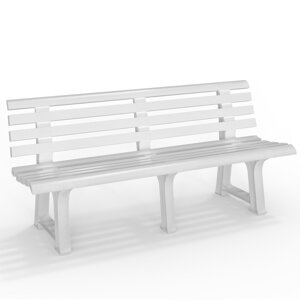 Vrtna klupa ORCHIDEA, 145x49x74 cm, bijela