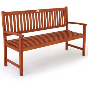 Vrtna klupa MAXIMA, 152x55x90 cm, prirodna smeđa
