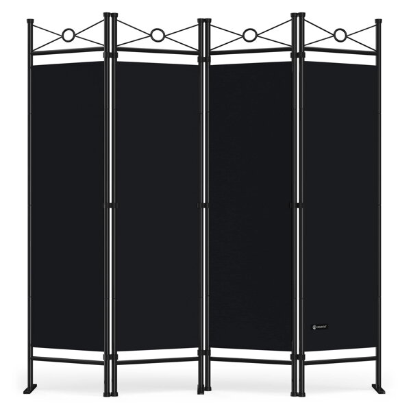 Paravan LUCCA, 163x180 cm, crni