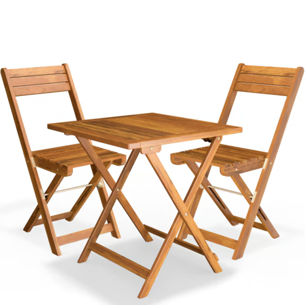 Balkonski set VITEK, 1+2, prirodna smeđa