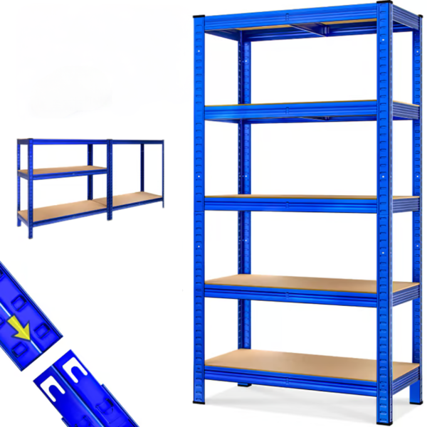 Regal s visokom nosivošću HEAVY, max. 875 kg, 90x40x180 cm, plava