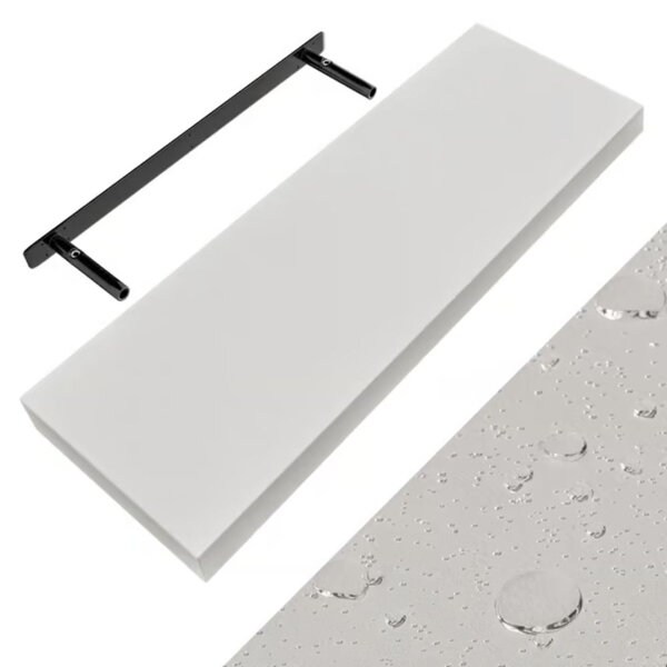 Zidna polica FIGO s konzolom, 70cm, bijela