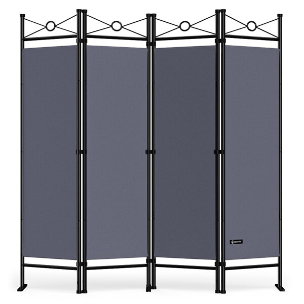Paravan LUCCA, 163x180 cm, antracit