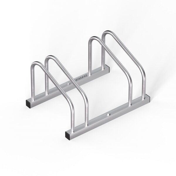 Stalak za 2 bicikla BIKE, 50x32x27 cm, srebrni