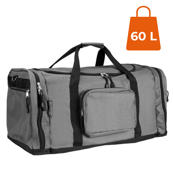 Putna torba za rame JOHN, 90 l, siva