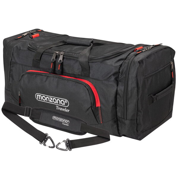 Putna torba za rame JERGY, 90 l, 65x32x33 cm, crna
