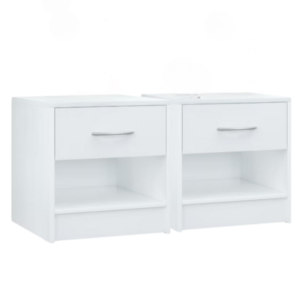 Set noćnih ormarića BIANCA, 2 kom, 41x39x28cm, bijeli