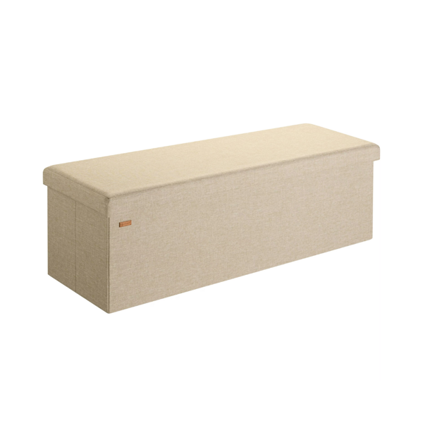 Tabure s prostorom za pohranu EDMUND 115x38x38 cm, bež