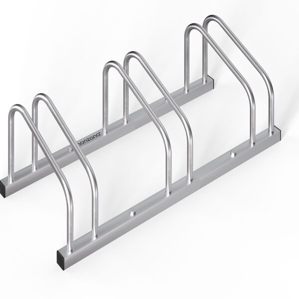 Stalak za 3 bicikla BIKE, 71x32x27 cm, srebrni