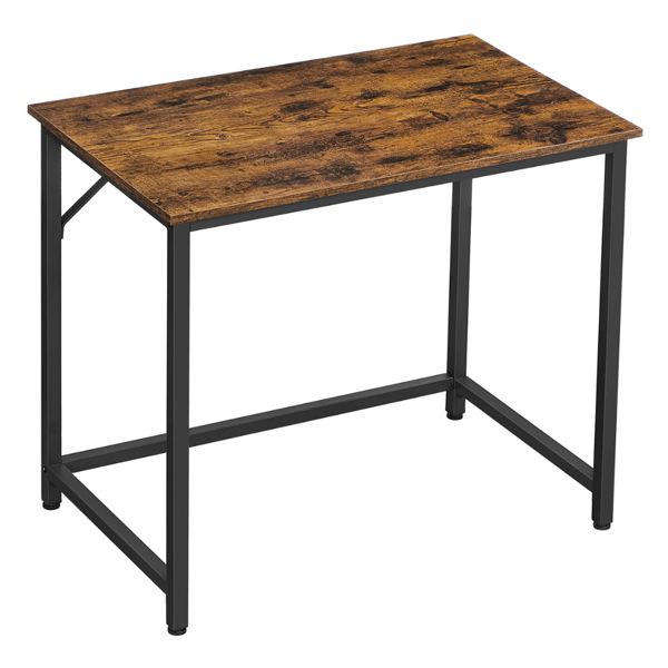 Radni stol URBAN u industrijskom stilu, 80x50x75 cm, smeđa/crna