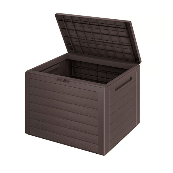 Kutija za pohranu WOODEBOX, 190 l, 78x44x55 cm, tamnosmeđa
