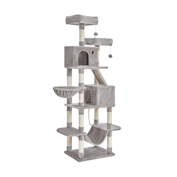 Mačji drvo PANTHER, 60x50x206cm, siva