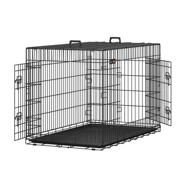 Kavez za psa MAX, sklopiv, 122x76x81cm, crna