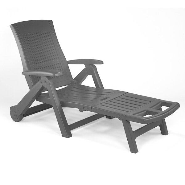 Vrtna ležaljka ZIRCONE, 72×195×101 cm, antracitna